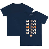 Houston Astros Tiny Turnip Youth Stacked T-Shirt - Navy - MLB Online