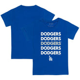 Los Angeles Dodgers Tiny Turnip Youth Stacked T-Shirt - Royal - MLB Sale