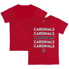 St. Louis Cardinals Tiny Turnip Youth Stacked T-Shirt - Red - MLB Sale