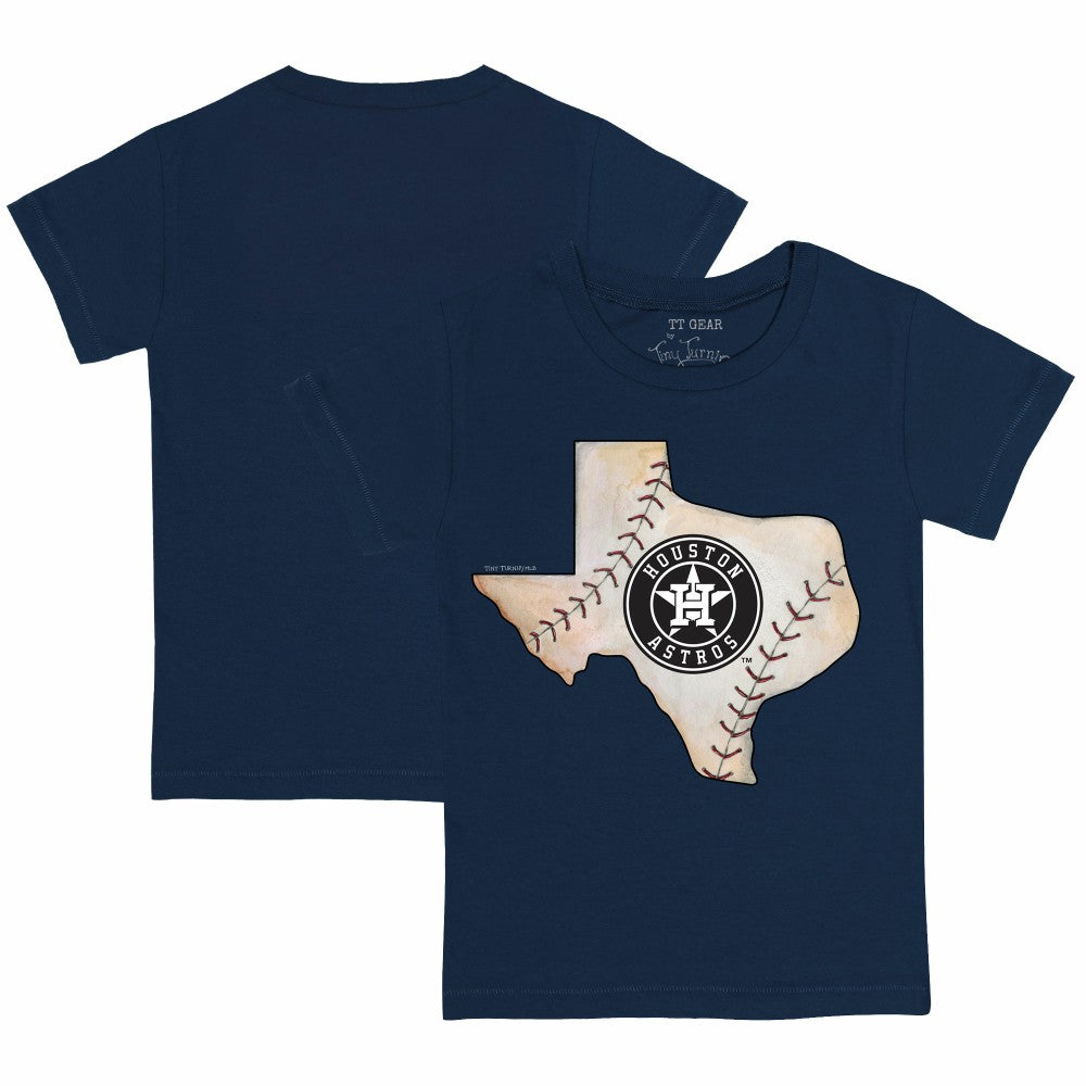 Houston Astros Tiny Turnip Youth State Outline T-Shirt - Navy - MLB Lifestyle