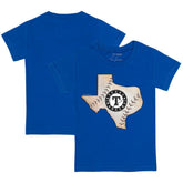 Texas Rangers Tiny Turnip Youth State Outline T-Shirt - Royal - MLB Lifestyle