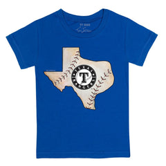 Texas Rangers Tiny Turnip Youth State Outline T-Shirt - Royal - MLB Lifestyle