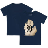 Detroit Tigers Tiny Turnip Youth State Outline T-Shirt - Navy - MLB Online