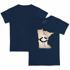 Minnesota Twins Tiny Turnip Youth State Outline T-Shirt - Navy - MLB Lifestyle