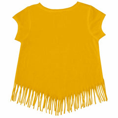 San Diego Padres Tiny Turnip Girls Youth Stitched Baseball Fringe T-Shirt - Gold - MLB Online