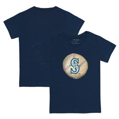 Seattle Mariners Tiny Turnip Youth Stitched Baseball T-Shirt - Navy - MLB Discount
