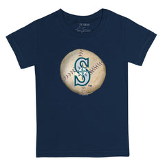Seattle Mariners Tiny Turnip Youth Stitched Baseball T-Shirt - Navy - MLB Discount