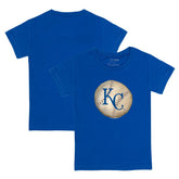 Kansas City Royals Tiny Turnip Youth Stitched Baseball T-Shirt - Royal - MLB Lifestyle