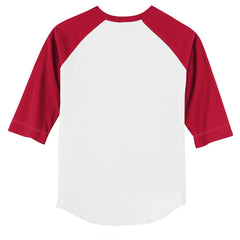 Cincinnati Reds Tiny Turnip Youth Stitched Baseball 3/4-Sleeve Raglan T-Shirt - White/Red - MLB Sale