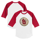 St. Louis Cardinals Tiny Turnip Youth Stitched Baseball 3/4-Sleeve Raglan T-Shirt - White/Red - MLB on Sale