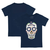 Houston Astros Tiny Turnip Youth Sugar Skull T-Shirt - Navy - MLB Discount
