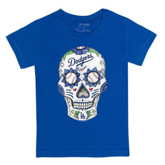 Los Angeles Dodgers Tiny Turnip Youth Sugar Skull T-Shirt - Royal - MLB Sale