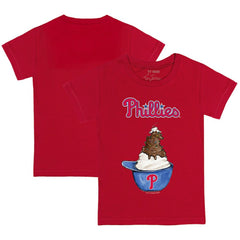 Philadelphia Phillies Tiny Turnip Youth Sundae Helmet T-Shirt - Red - MLB on Sale