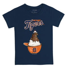 Detroit Tigers Tiny Turnip Youth Sundae Helmet T-Shirt - Navy - MLB Sale
