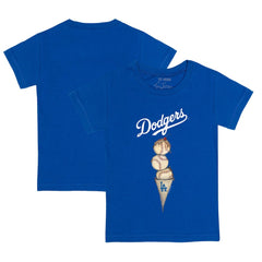 Los Angeles Dodgers Tiny Turnip Youth Triple Scoop T-Shirt - Royal - MLB Discount