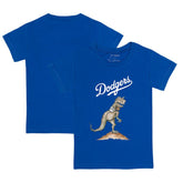 Los Angeles Dodgers Tiny Turnip Youth TT Rex T-Shirt - Royal - MLB Lifestyle