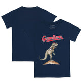 Cleveland Guardians Tiny Turnip Youth TT Rex T-Shirt - Navy - MLB on Sale