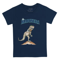 Seattle Mariners Tiny Turnip Youth TT Rex T-Shirt - Navy - MLB Discount