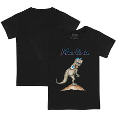 Miami Marlins Tiny Turnip Youth TT Rex T-Shirt - Black - MLB Discount