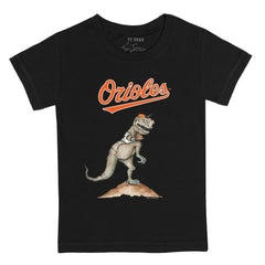 Baltimore Orioles Tiny Turnip Youth TT Rex T-Shirt - Black - MLB Discount
