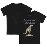 Colorado Rockies Tiny Turnip Youth TT Rex T-Shirt - Black - MLB Discount