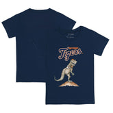 Detroit Tigers Tiny Turnip Youth TT Rex T-Shirt - Navy - MLB Discount