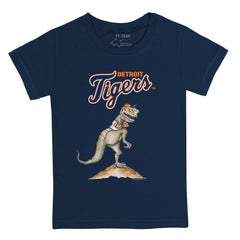 Detroit Tigers Tiny Turnip Youth TT Rex T-Shirt - Navy - MLB Discount