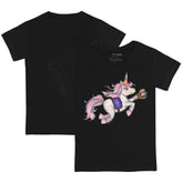 Colorado Rockies Tiny Turnip Youth Unicorn T-Shirt - Black - MLB Sale