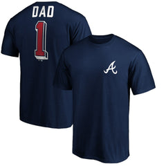 Atlanta Braves Number One Dad T-Shirt - Navy - MLB Online