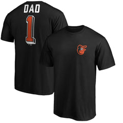 Baltimore Orioles Number One Dad T-Shirt - Black - MLB Online