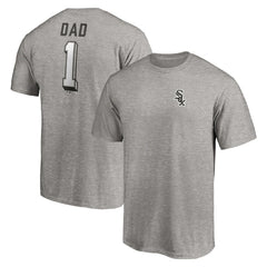 Chicago White Sox Number One Dad T-Shirt - Heather Gray - MLB Online