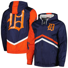 Detroit Tigers Mitchell & Ness Undeniable Full-Zip Hoodie Windbreaker Jacket - Navy - Mitchell & Ness Online