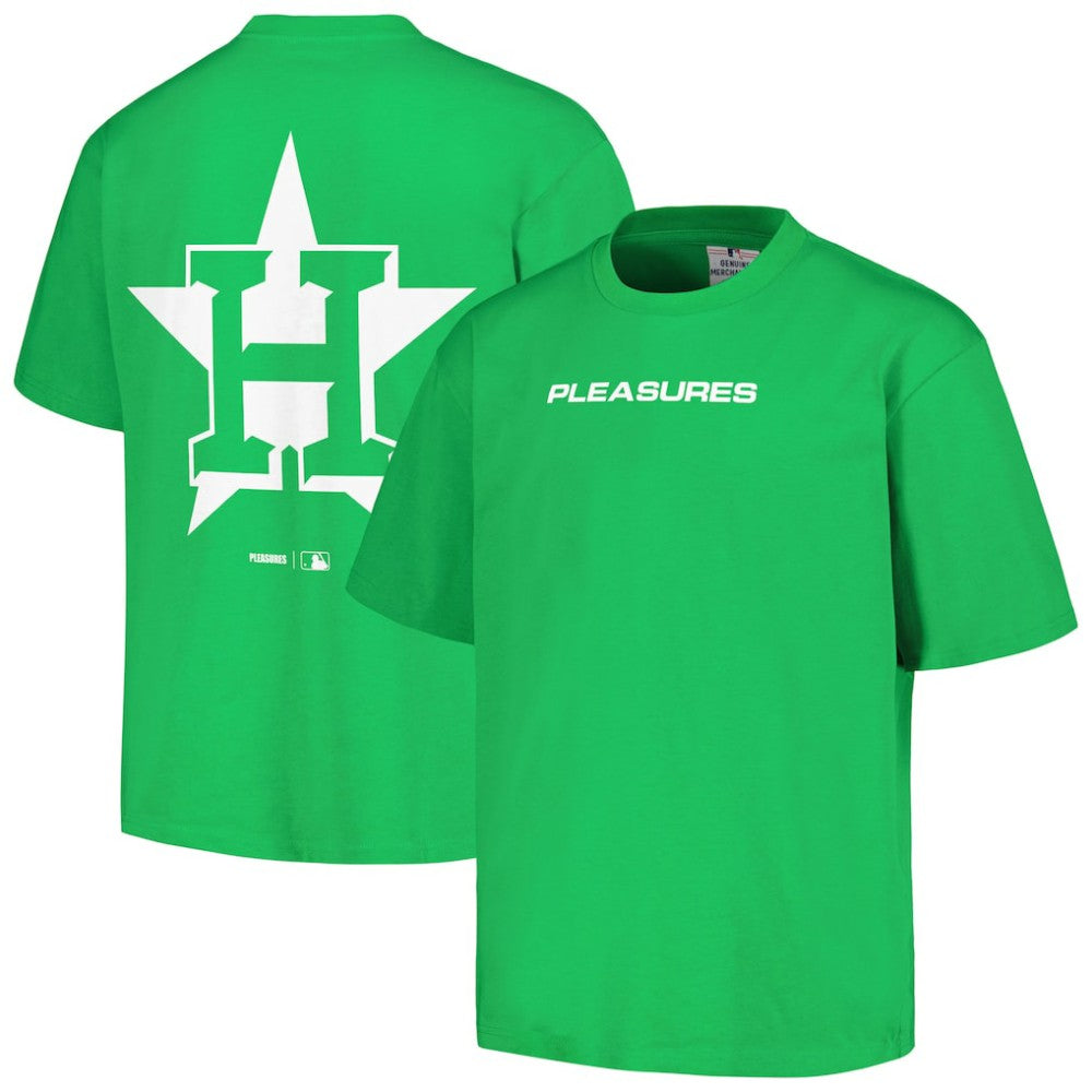 Houston Astros PLEASURES Ballpark T-Shirt - Green - MLB Discount