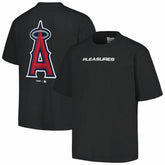 Los Angeles Angels PLEASURES Ballpark T-Shirt - Black - MLB Online