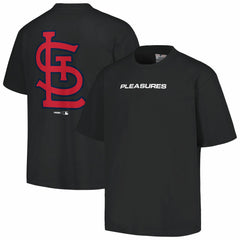 St. Louis Cardinals PLEASURES Ballpark T-Shirt - Black - MLB on Sale