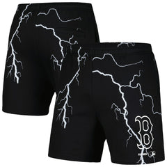Boston Red Sox PLEASURES Lightning Shorts - Black - MLB Discount