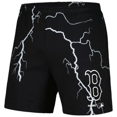 Boston Red Sox PLEASURES Lightning Shorts - Black - MLB Discount