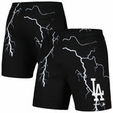 Los Angeles Dodgers PLEASURES Lightning Shorts - Black - MLB Online