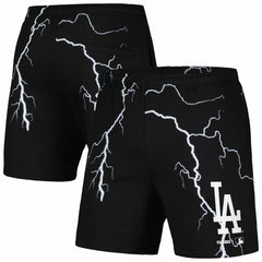 Los Angeles Dodgers PLEASURES Lightning Shorts - Black - MLB Online