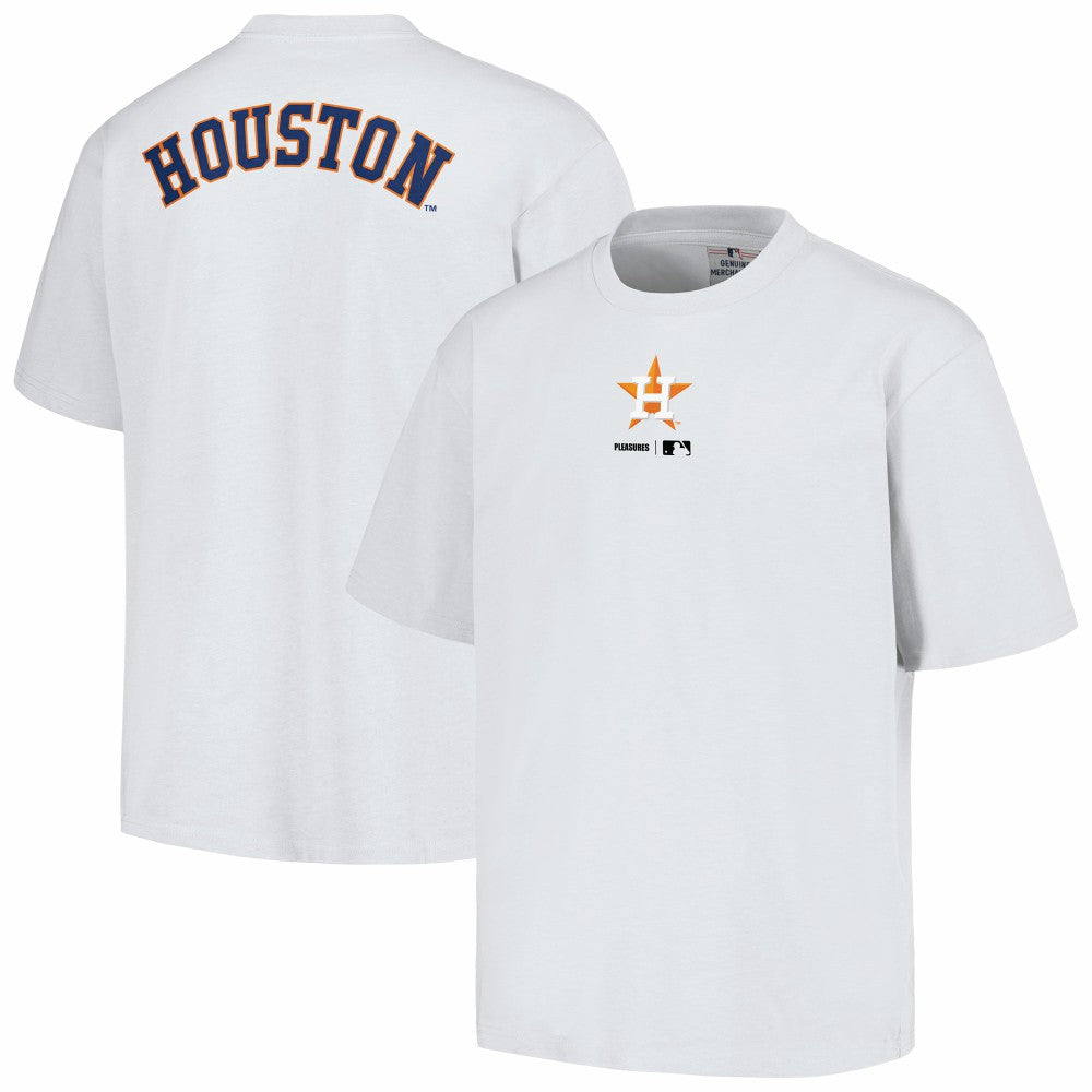 Houston Astros PLEASURES Mascot T-Shirt - White - MLB on Sale