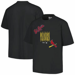 St. Louis Cardinals PLEASURES Repurpose T-Shirt - Black - MLB Lifestyle