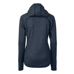 San Diego Padres Cutter & Buck Women's Americana Logo Mainsail Sweater-Knit Full-Zip Hoodie - Heather Navy - MLB Discount