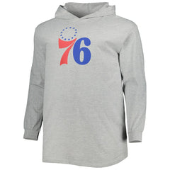 Philadelphia 76ers Big & Tall Pullover Hoodie Heather Gray | Fanatics online