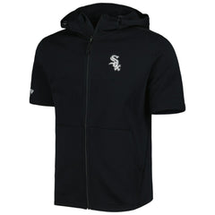 Chicago White Sox Levelwear Recruit Full-Zip Short Sleeve Hoodie - Black - MLB on Sale