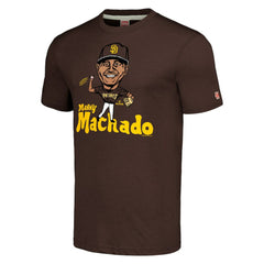 Manny Machado San Diego Padres Homage Caricature Tri-Blend T-Shirt - Brown - MLB Online