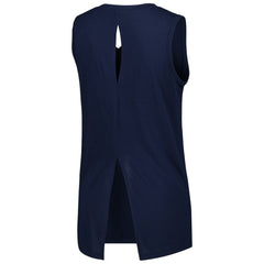 Atlanta Braves Levelwear Women's Paisley Chase V-Neck Tank Top - Navy - MLB Sale