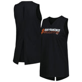 San Francisco Giants Levelwear Women's Paisley Chase V-Neck Tank Top - Black - MLB on Sale