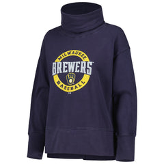 Milwaukee Brewers Levelwear Women's Sunset Farm Team Pullover Sweatshirt - Navy - MLB Lifestyle
