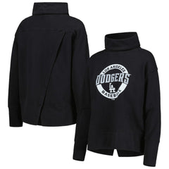 Los Angeles Dodgers Levelwear Women's Sunset Farm Team Pullover Sweatshirt - Black - MLB on Sale