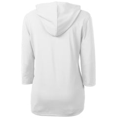 Minnesota Twins Cutter & Buck Women's DryTec Virtue Eco Pique Recycled Half-Zip Pullover Hoodie Top - White - MLB on Sale